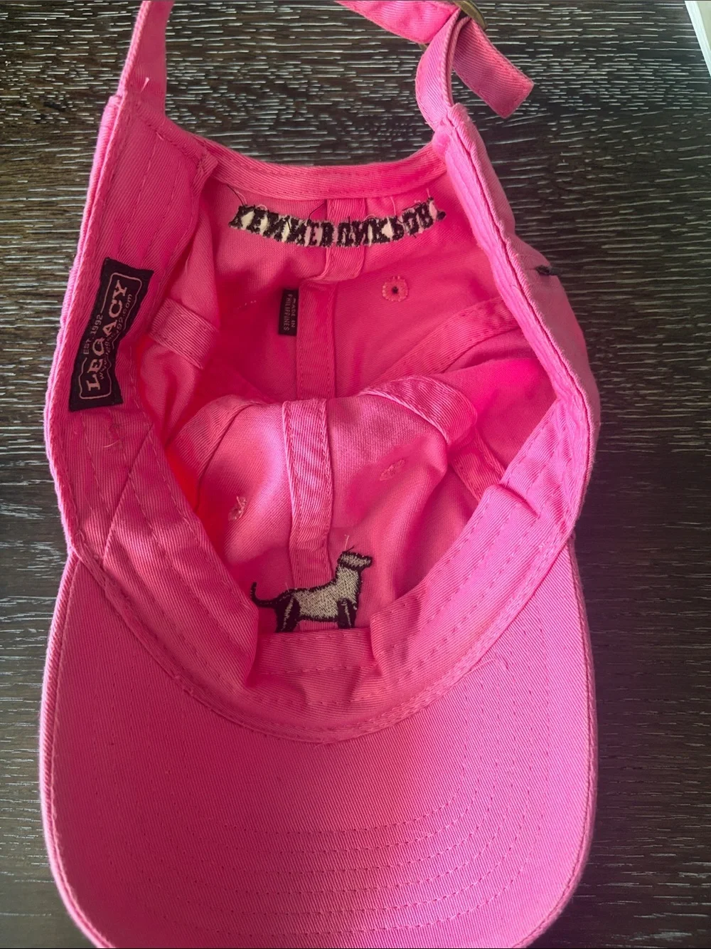 Black Dog Youth pink baseball cap